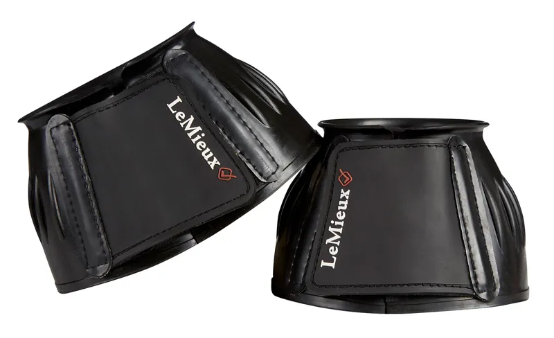 LeMieux Rubber Bell Boots in Black